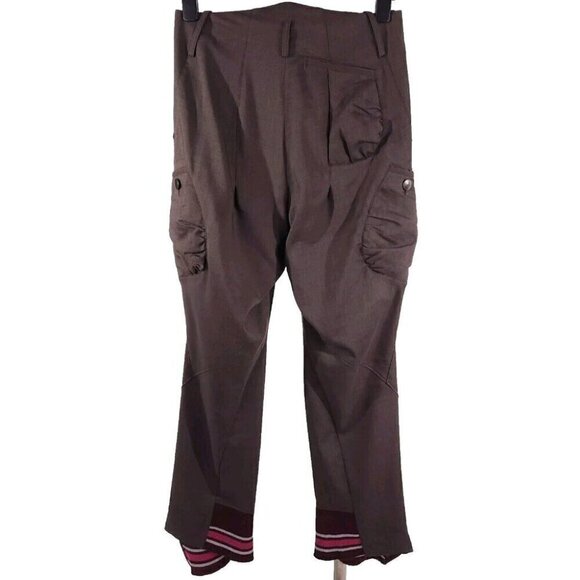Kiko Kostadinov Valakas Cargo Pants 44 XS Brown Knit Cuff New - Picture 6 of 14